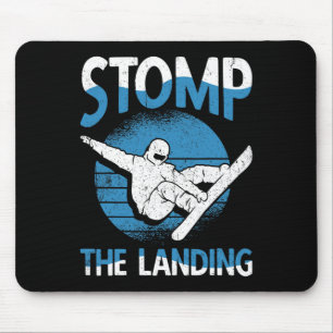 Mousepad Snowboarder Stomp The Landing Snowboard