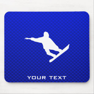 Mousepad Snowboarding azul
