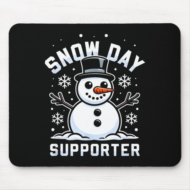 Mousepad Snowday Suprter Fun Winter Days For Kids And Adult (Frente)