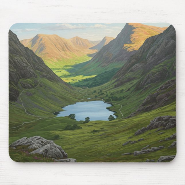Mousepad Snowdonia National Park Wales Viagem (Frente)