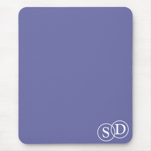 Mousepad Snowdrops floral Iniciais Trendência para ela (Frente)