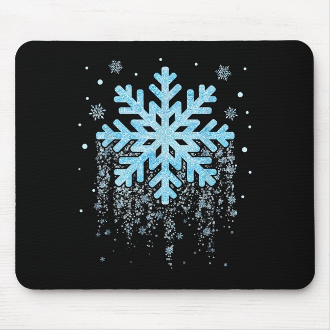 Mousepad Snowflake Costume Winter Christmas Matching Mens W (Frente)