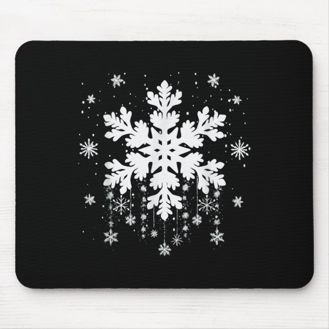 Mousepad Snowflake Teacher Costume Matching Family Winter C (Frente)