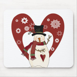 Mousepad Snowman ama t-shirts e presentes na neve