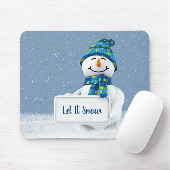 Mousepad Snowman com Sinal de NEVE de TI (Com mouse)