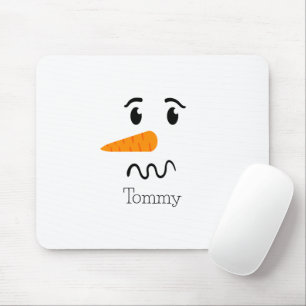 Mousepad Snowman Confusa Face Frosty