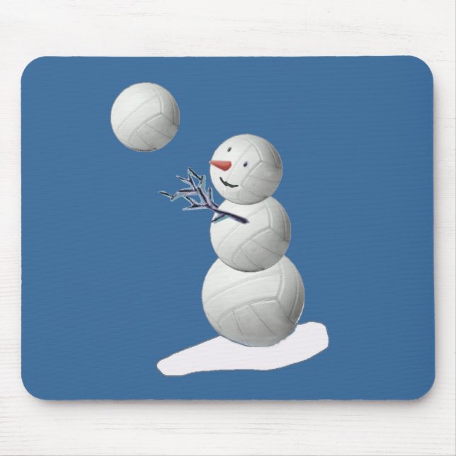 Mousepad Snowman De Voleibol (Frente)