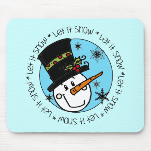 Mousepad Snowman Deixe-o nevar