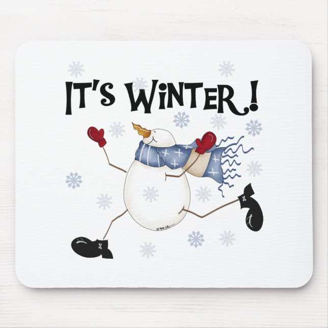 Mousepad Snowman, é o inverno (Frente)