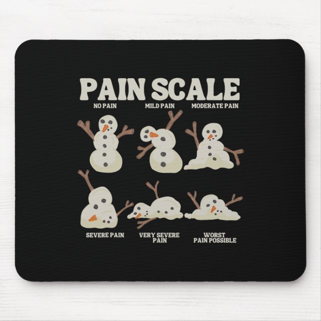 Mousepad Snowman Enfermeira Natal Snow Pajam (Frente)