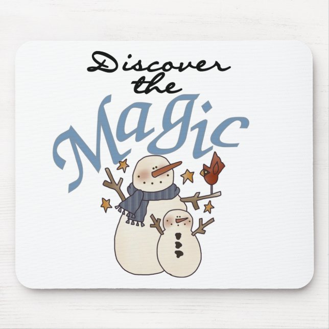 Mousepad Snowman Magic T-shirts e presentes (Frente)
