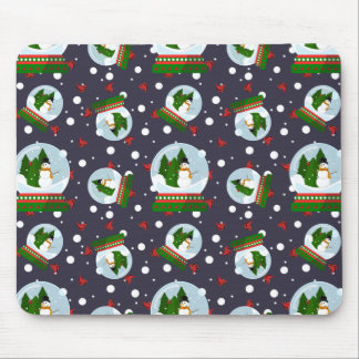 Mousepad Snowman Snow Globes
