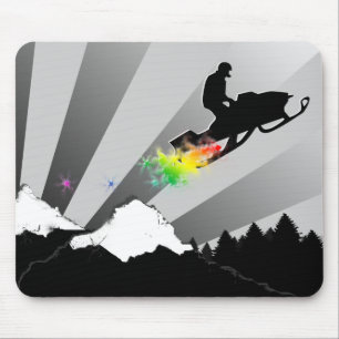 Mousepad snowmobile. fuga do pó