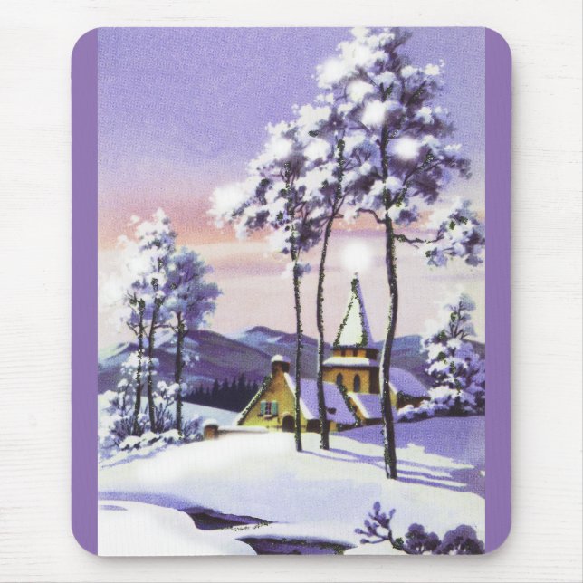 Mousepad Snowy Christmas (Frente)