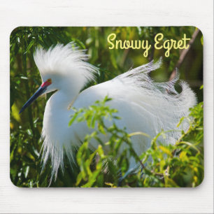 Mousepad Snowy Egret