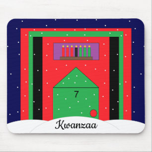 Mousepad Snowy Kwanzaa