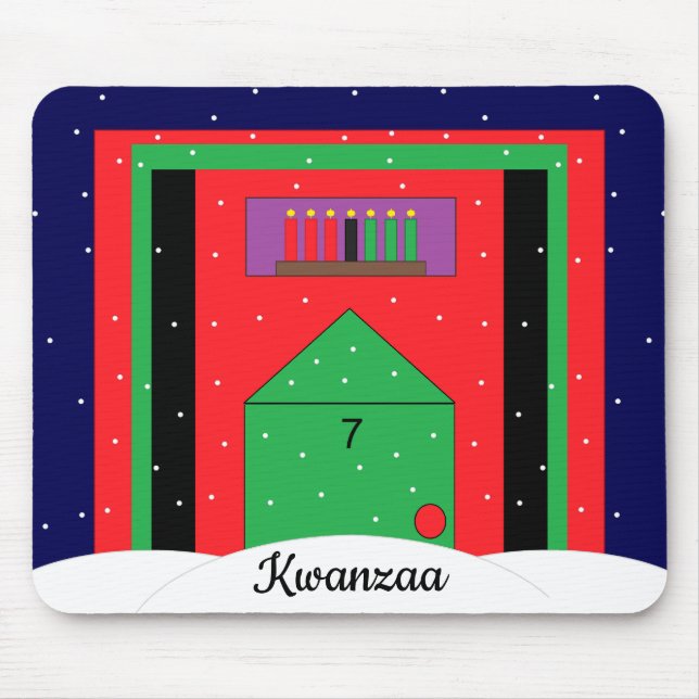 Mousepad Snowy Kwanzaa (Frente)