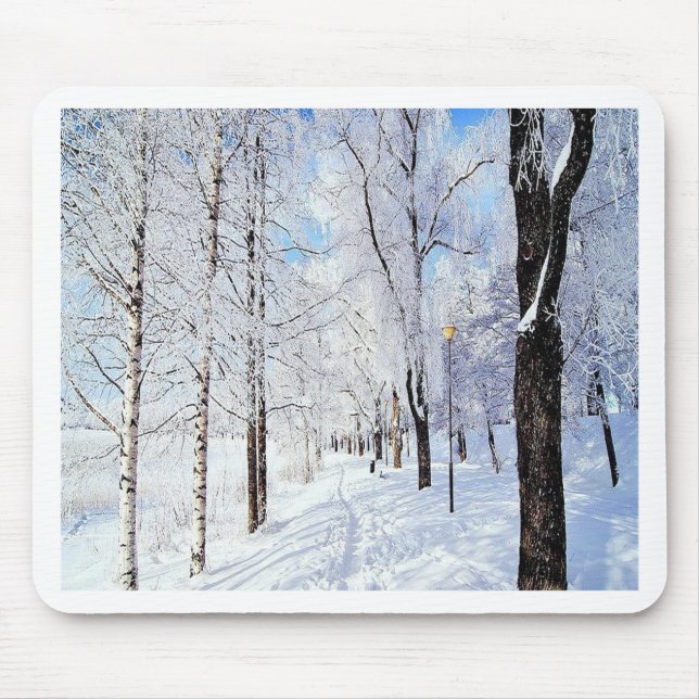 Mousepad Snowy Road (Frente)