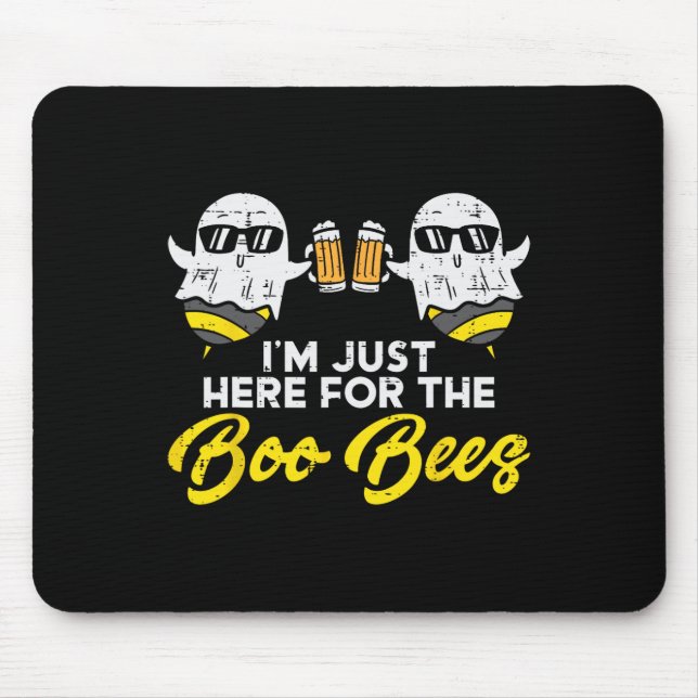 Mousepad Só Aqui Para A Diversão Boo Bee Bee Ghost Hallo (Frente)