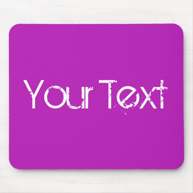Mousepad SÓ COR / magenta + texto (Frente)