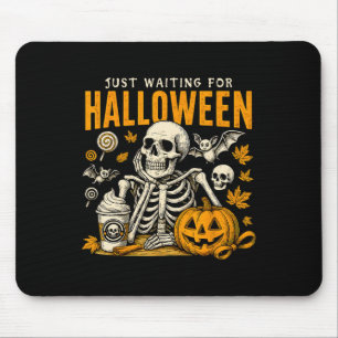 Mousepad Só Esperando O Esqueleto De Halloween, Fala A Esta