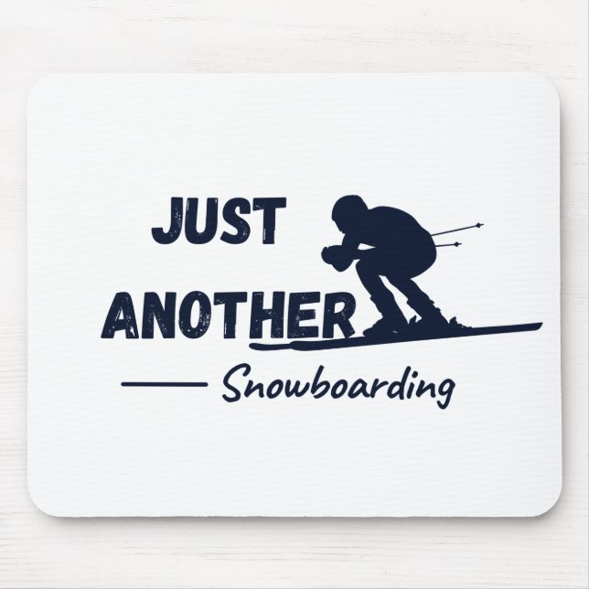 Mousepad Só mais um snowboard (Frente)