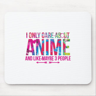 Mousepad Só Me Preocupo Com Animes E Talvez Com 3 Pessoas.