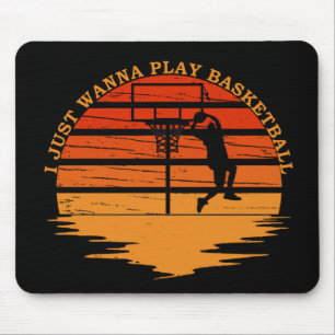 Mousepad só quero jogar basquete
