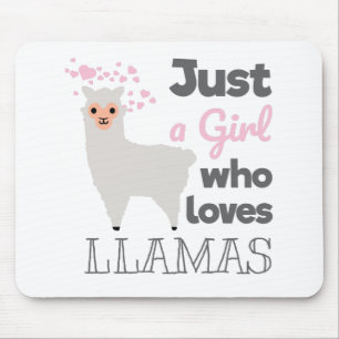Mousepad Só Uma Garota Que Adora Lhamas