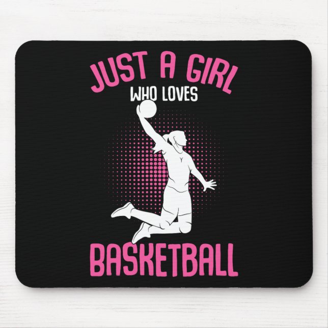 Mousepad Só uma garota que ama garotas de basquete (Frente)