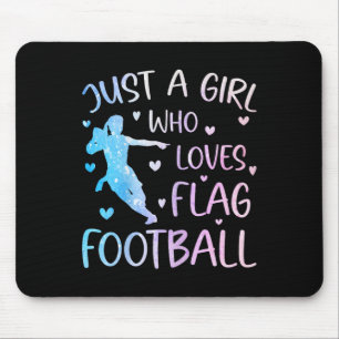 Mousepad Só Uma Menina Que Adora A Bandeira De Futebol Engr