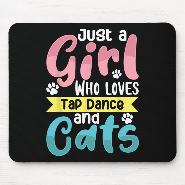 Mousepad Só Uma Menina Que Adora Dança De Toque E Cats Danç (Frente)