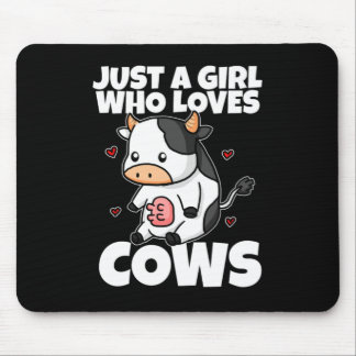 Mousepad Só Uma Menina Que Adora Figurino De Vaca De Frigor