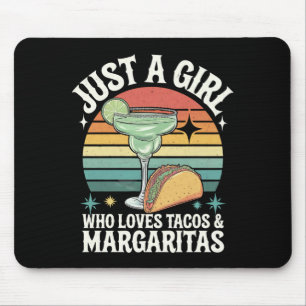 Mousepad Só Uma Menina Que Ama Tacos E Margarita Mexicana