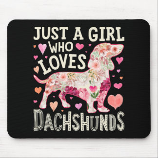 Mousepad Só Uma Menina Que Ama Um Cão De Dachshances