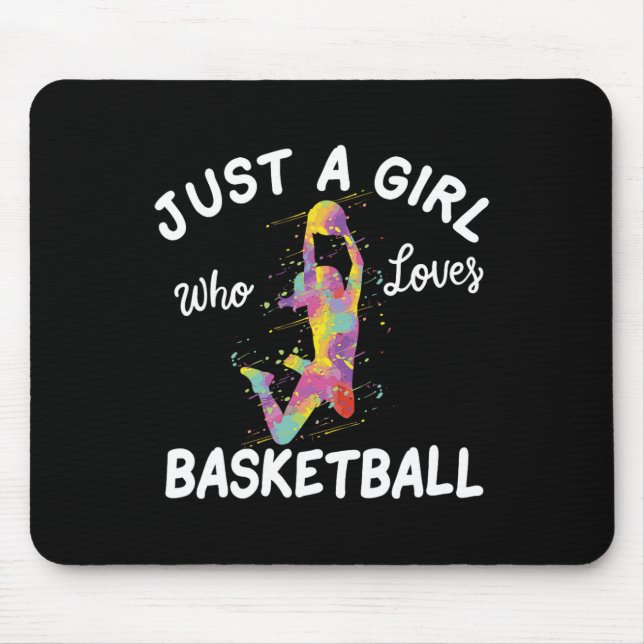 Mousepad Só Uma Menina Que Ama Uma Garota De Basquete (Frente)