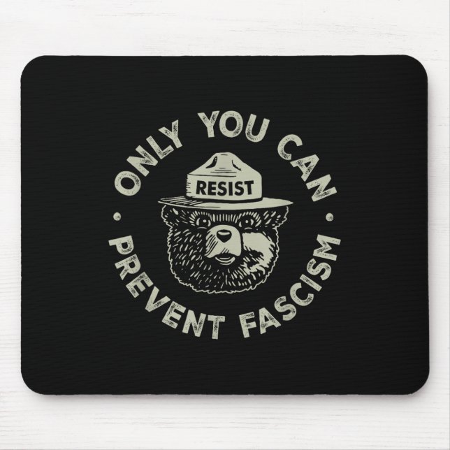 Mousepad Só Você Pode Impedir Que O Urso Fascismo Resista A (Frente)