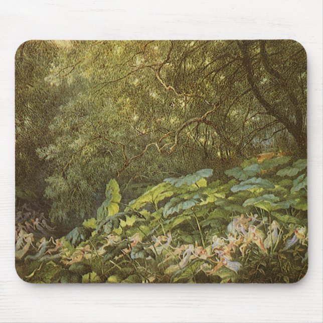 Mousepad Sob as Folhas do Cais por Richard Doyle, Arte das  (Frente)