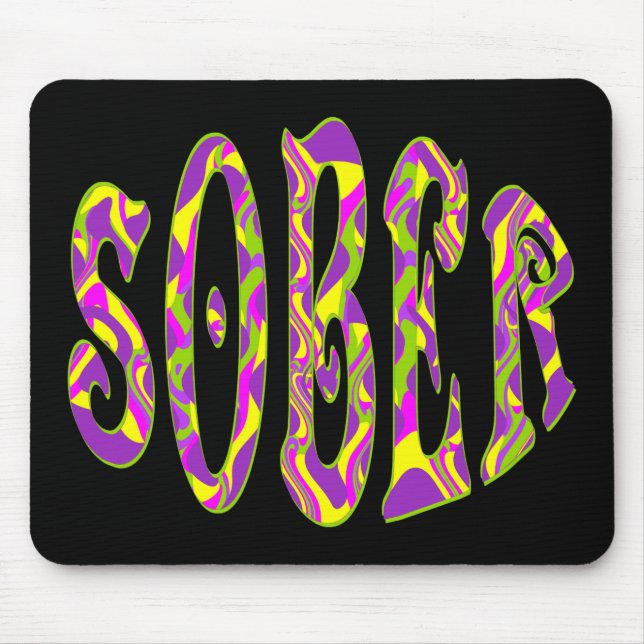 Mousepad SÓBER Retro 60's Art Psicedélico (Frente)