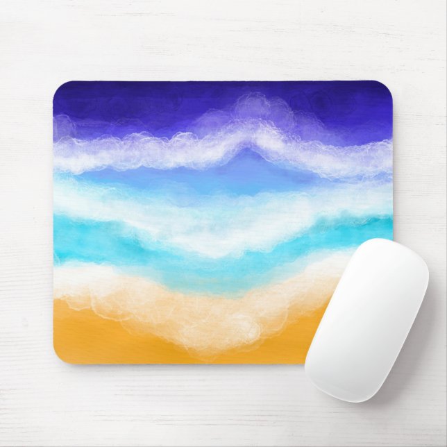 Mousepad Soberano Ondas do Oceano Majestoso (Com mouse)
