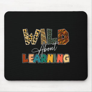 Mousepad Sobre Aprender Professor Leopard De Volta Ao Ensin