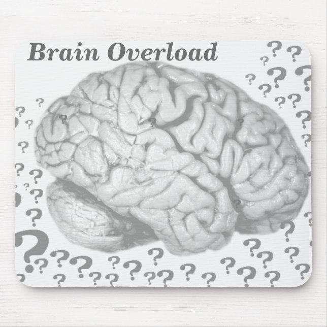 Mousepad Sobrecarga cerebral_ (Frente)