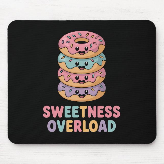 Mousepad Sobrecarga doce | Rosquinhas (Frente)