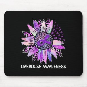Mousepad Sobredosagem de Sunflower Leopardo Mês Roxo