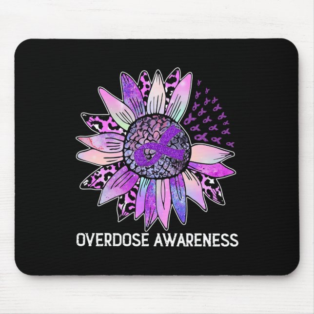 Mousepad Sobredosagem de Sunflower Leopardo Mês Roxo (Frente)