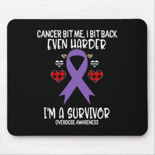 Mousepad Sobredosagem Eu sou mais forte que sou um Sobreviv