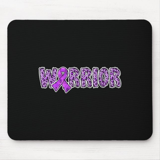 Mousepad Sobredosagem Guerreira Púrpura Fita Leopardo P (Frente)