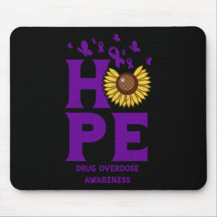 Mousepad Sobredosagem Medicamentosa Esperança Roxa Vintage