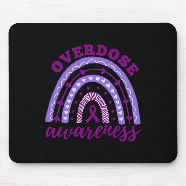 Mousepad Sobredosagem Mês de Consciência Arco-Íris (Frente)