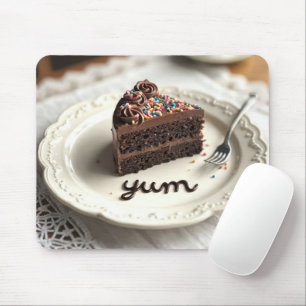 Mousepad Sobremesa de bolo de chocolate